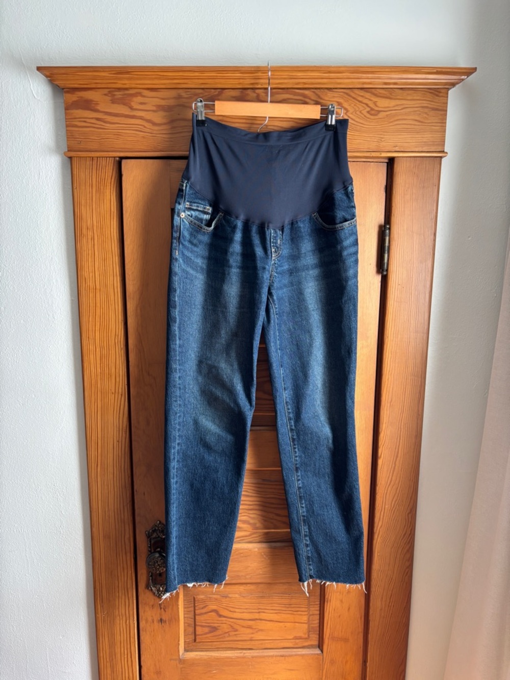 Old Navy OG Straight Full Panel Maternity Jeans Size 8 Tall/8L